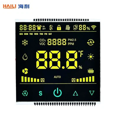 Paparan LCD segmen untuk perkakas isi rumah